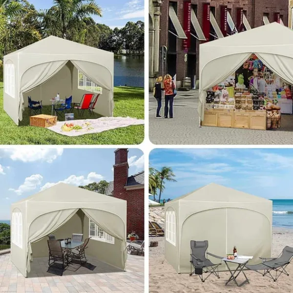 Outlet Rootz Ultimate Outdoor Gazebo - Väderbeständig paviljong - Eventtält - Stark metallram - UV- och regnskydd - Enkel installation - 3x3m Tält & Lusthus
