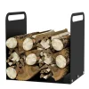 Sale Rootz Vedställ - Vedhållare - Vedförvaring - Bekväma topphandtag - Pulverlackerat stål - 36,5 cm x 30 cm x 36 cm Tillbehör Till Vedeldade Kaminer & Öppna Spisar