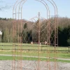 Discount Rose Arch with Fence - Climbing Plant Support - järnhållbarhet, trädgårdsdekorationsport Valvbågar, Spaljéer, Bersåer & Pergolor