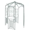 Clearance Rosenbåge 250 cm - Trädgårdsbåge för klätterväxter | Färg: Mörkgrön | Storlek: 250x160 cm Valvbågar, Spaljéer, Bersåer & Pergolor