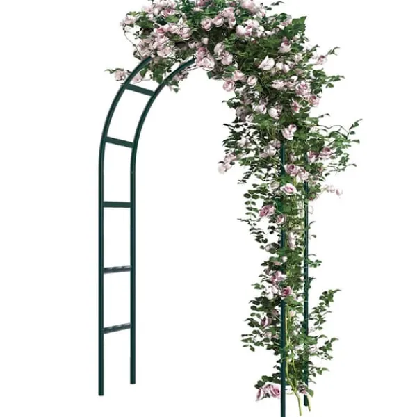 Sale Rosenbåge i grön metall 240 x 140cm Krukor & Växtbehållare