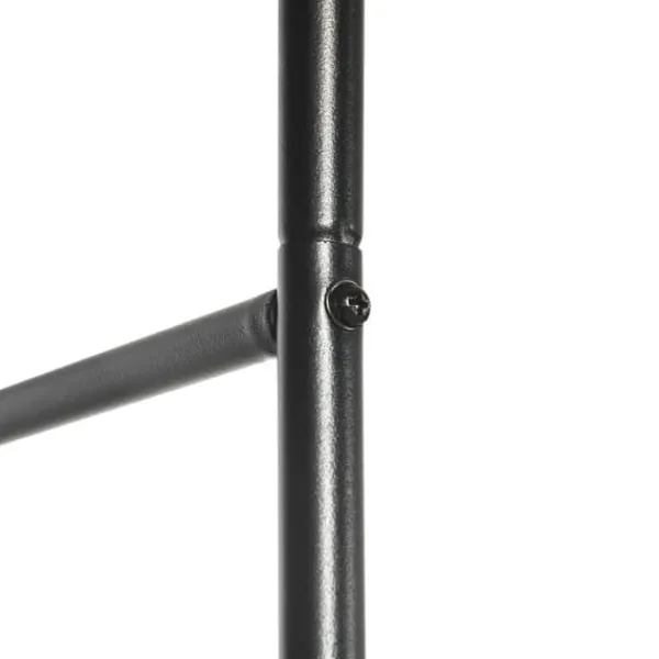 Rosenbåge/trädgårdsbåge i metall, svart, 140×40×240 cm, för klätterväxter