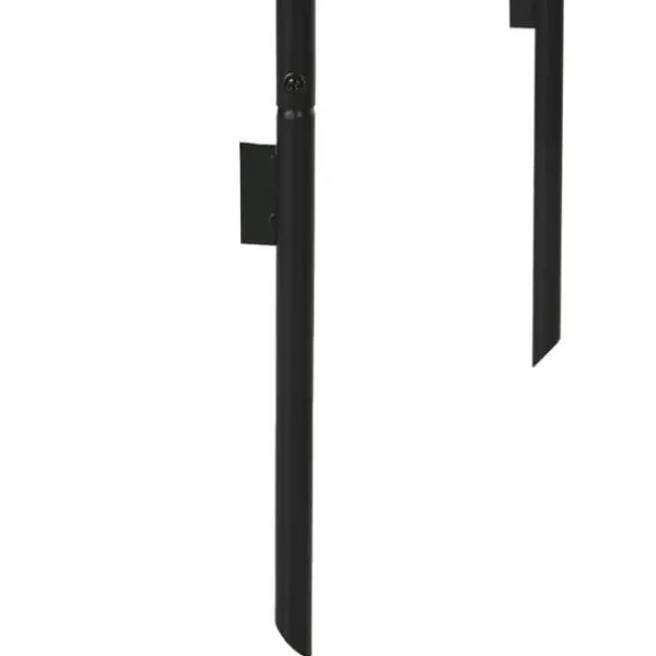Rosenbåge/trädgårdsbåge i metall, svart, 140×40×240 cm, för klätterväxter