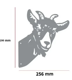 Rostdekoration för trädgård goat