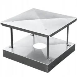 Sale Rostfritt stålkuvert skorstenslock 50 x 70 cm skorstenslock med bas Tillbehör Till Vedeldade Kaminer & Öppna Spisar