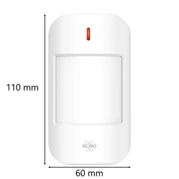 Outlet Rörelsedetektor - ELRO - AS98P - Home2 larmsystem - Räckvidd 12m - Vinkel 90° Rörelsedetektorer