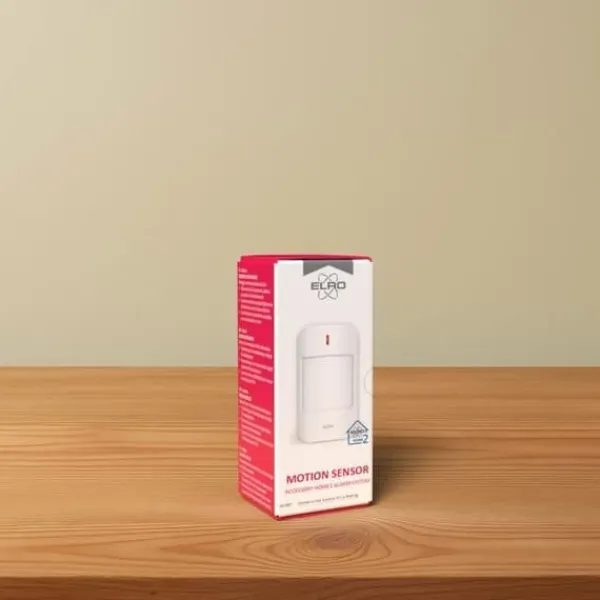 Outlet Rörelsedetektor - ELRO - AS98P - Home2 larmsystem - Räckvidd 12m - Vinkel 90° Rörelsedetektorer