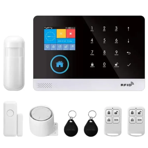 Best Rörelsedetektor med magnetisk sensor, Smart hem-integration, Förbättrad säkerhet,2G GSM Kit A, EU Kontakt Hemlarmsystem