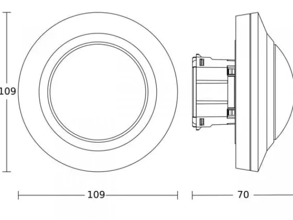 Rörelsesensor MD-8 COM1 UP vit