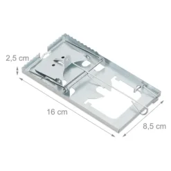 Discount Råttfälla, 2.5x16x8.5 cm, Silver Skadedjursfällor
