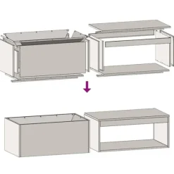 Best Rustik eldstad i väderbeständigt stål med vedförvaring | Storlek: 160x45x35 cm | Färg: Stålgrå Öppna Spisar