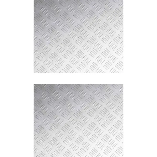 Hot Rutmönstrade Plattor 2 pcs Silver 60 x 50 cm Aluminium Öppna Spisar