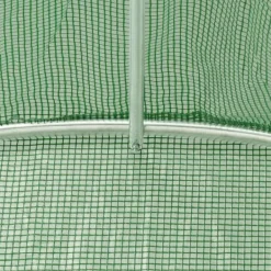 Rymligt växthus 13,5 m² - skydda dina växter | Storlek: 450x300x200 cm | Färg: Grön