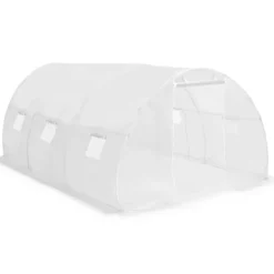 Best Rymligt växthus 13,5 m² - Skydda dina plantor | Färg: Grön | Storlek: 450x300x200 cm Växthus