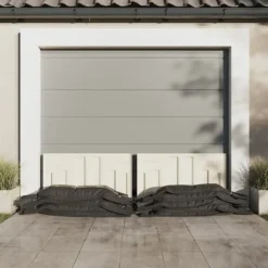 vidaXL Sandsäckar 100 st mörkgrön 103x25 cm HDPE