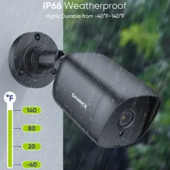 SANNCE Smart Hem Säkerhetssystem, 8CH DVR, 5MP Nattvisionskameror,Ingen