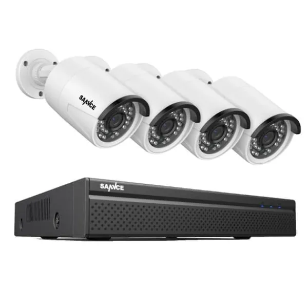SANNCE Videoövervakningssystem, 8MP Upplösning, POE IP-kameror,I71FQ04, 2T