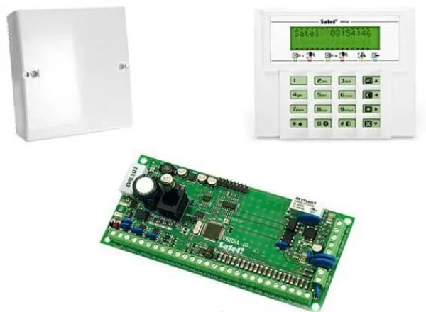 Satel kontrollpanel VERSA, huvudkort, knappsats, hölje