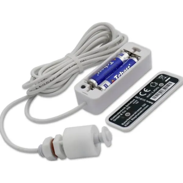 Schabus 200150 WWD 150 Wireless Float switch Vattendetektor Med app-styrning, med flottörbrytare batteri