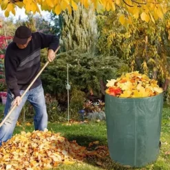 SD10846-Återanvändbar trädgårdspåse 272 L Set med 3 rivsäkra grönsakspåsar Tålig polypropentyg Trädgårdsavfallspåse