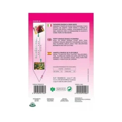 Outlet SEMEN AV PAPAVERO RHOEAS MED DUBBLA BLOMMOR trädgård frön blommor Fröer & Lökar