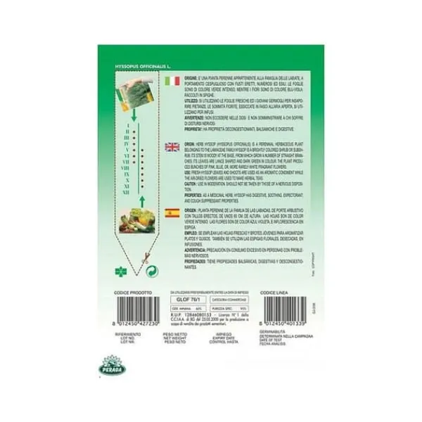 New SEMENTER AV ISSOPO OFFICINALE trädgård frön Fröer & Lökar