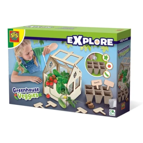 SES Creative Explore Träväxthus med Grönsaker
