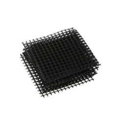 Set med 10 Bonsai täckgaller för dräneringshål, 10,5x10,5cm, att skäras till i storlek