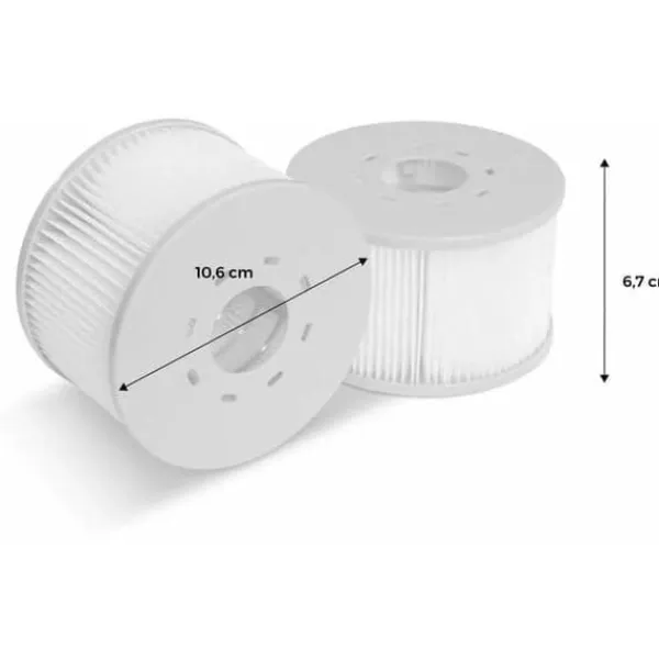 Clearance Set med 6 filter för uppblåsbara MSPA bubbelpooler, Ø106cm - 6 ersättningsfilterpatroner för uppblåsbara MSPA bubbelpooler Pool- & Spatillbehör