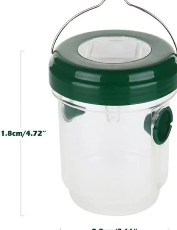 Set med 2 hängande utomhus getingfällor med LED-ljus Återanvändbara Skadedjursfällor