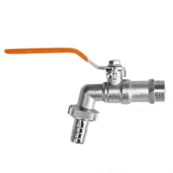 Set med 3 produkter. Kulkran 3/4", 1" hanuttag, adapter för 3/4" slang
