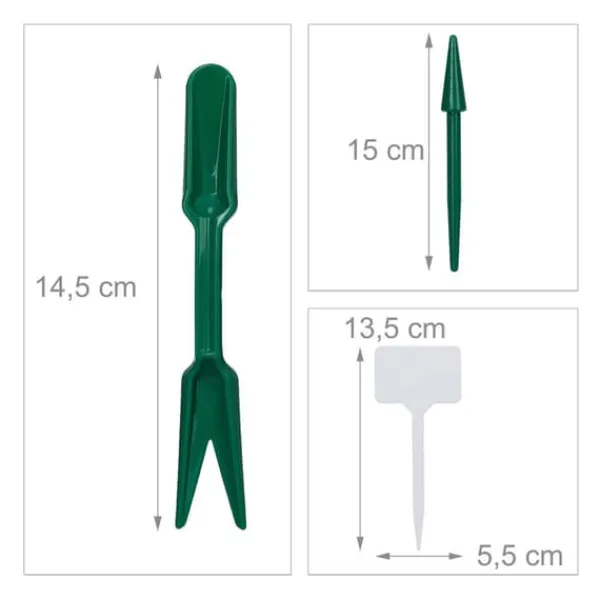 Set med såkrukor, 5x3,5x3,5 cm, Brun