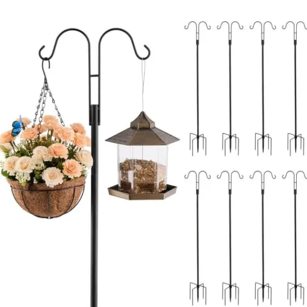 New Shepherds Krok Dubbel, Fågelmatarstång 8-pack 1560 mm, Robust och hållbart design För Fåglar & Småvilt