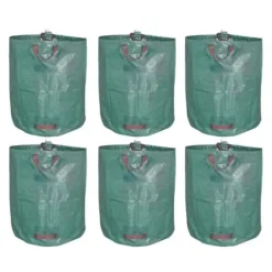 Hot SHOP-STORY - GARDEN BAG 6x: 6 XXL vikbara trädgårdsväskor - 272L i robust PP med band Trädgårdskorgar