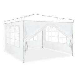 Sidoset för paviljong, 300x200 cm, Vit