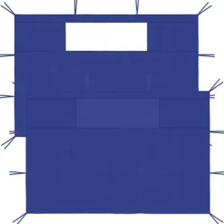 Online Sidoväggar med fönster till partytält 2 st blå - Sidopanel Partytält - Sidopaneler Partytält - Home & Living Tält & Lusthus