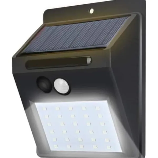 Säkerhetsbelysning - Solarlampor - 30 LED - Vattentålig IP65 - Rörelse-detektor - Solar