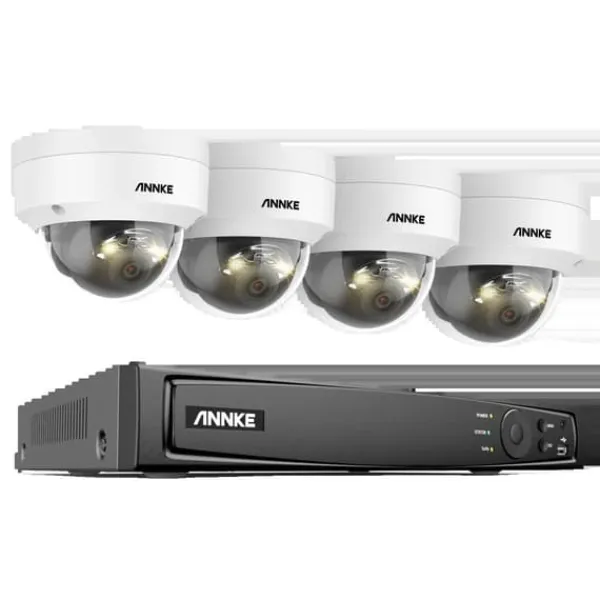 New Säkerhetskamerasystem, 8-kanals videoingång, 12MP upplösning,Ingen, 8CH NVR 4PCS Kamera-a Säkerhetsmonitorer & Videokameror