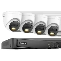 Säkerhetskamerasystem, 8-kanals videoingång, 12MP upplösning,Ingen, 8CH NVR 4PCS Kamera-b