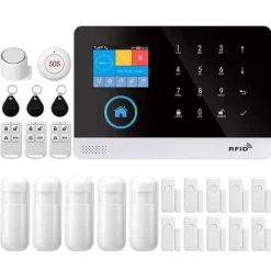 Säkerhetslarmssystem, Smart Hem-kompatibilitet, Trådlös Anslutning,2G GSM Kit F, EU Kontakt