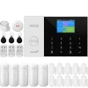 Clearance Säkerhetslarmssystem, Trådlös Anslutning, Smart App Kontroll,GSM 2G Kit F, EU-plugg Hemlarmsystem