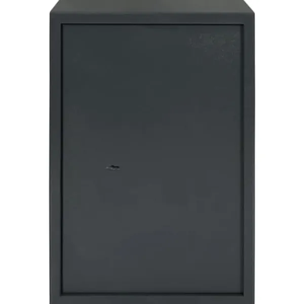 Säkerhetslåda med Nyckellås - Hållbar Stålbox | Färg: Grå | Storlek: 31x35x50 cm