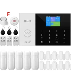Discount Säkerhetssensor, Trådlös Anslutning, Smarta Hem Integration,4G WiFi Kit F, EU-kontakt Hemlarmsystem
