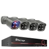 Säkerhetssystem, 8-kanal, 4K IP-kameror,1T Inbyggd HDD, 8CH 4St 8MP Kamera