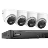 Säkerhetssystem, 16-kanals 4K POE NVR, Människor & Fordons IP-kamera, 8CH 4PCS NVR-kit, Ingen