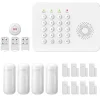 Säkerhetssystem, Trådlös Anslutning, Smart Hem Kompatibilitet,EU Kontakt, A02 GSM Kit E