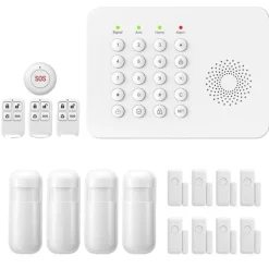 Säkerhetssystem, Trådlös Anslutning, Smart Hem Kompatibilitet,EU Kontakt, A02 GSM Kit E