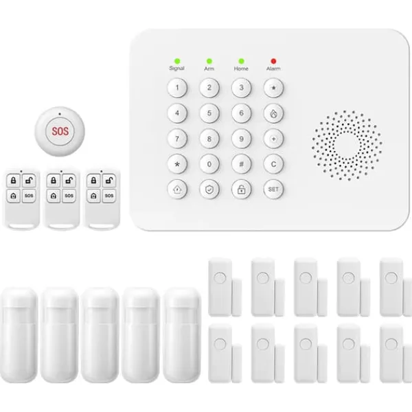 Säkerhetssystem, Trådlös Anslutning, Smart Hem Kompatibilitet,EU Kontakt, A02 GSM Kit F