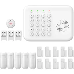 Online Säkerhetssystem, Trådlös Anslutning, Smart Hem Kompatibilitet,A01 GSM Kit F, EU Kontakt Hemlarmsystem