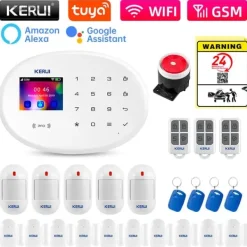 Säkerhetssystem, trådlöst, kompatibelt med smarta hem,KIT 1 Larm